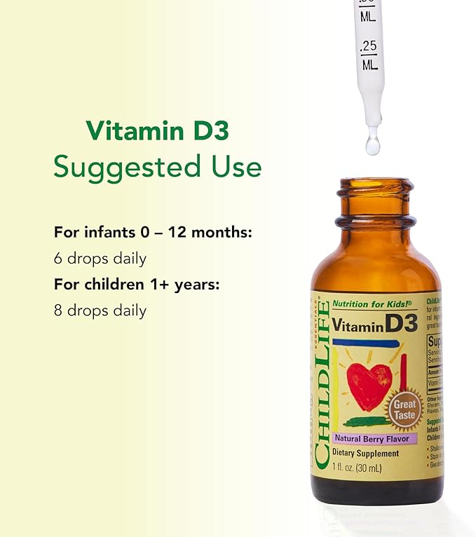 Vitamin D3 Liquid Berry Flavor