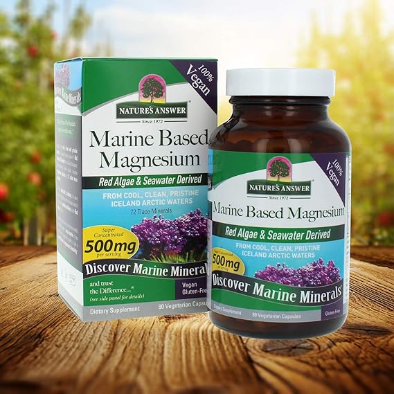 Nature's Answer  Marine Based Magnesium Red Algae & Sea Water 500 mg 16 fl oz