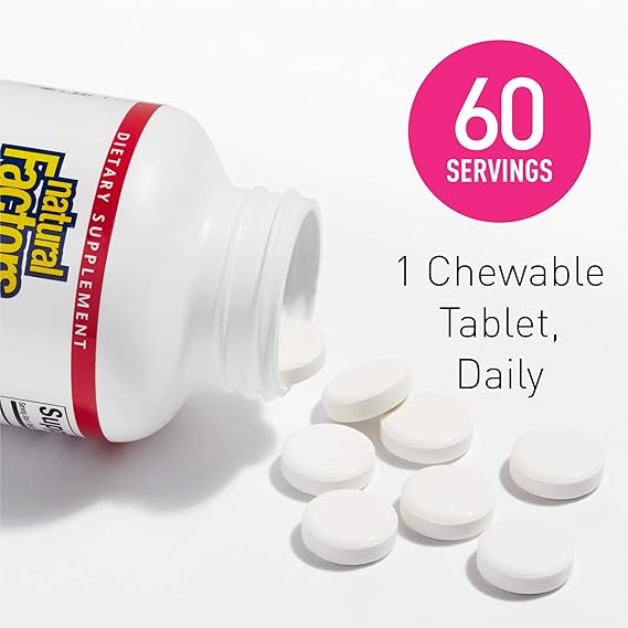 Natural Factors EASY IRON 20 MG CHEWABLE 60/TAB