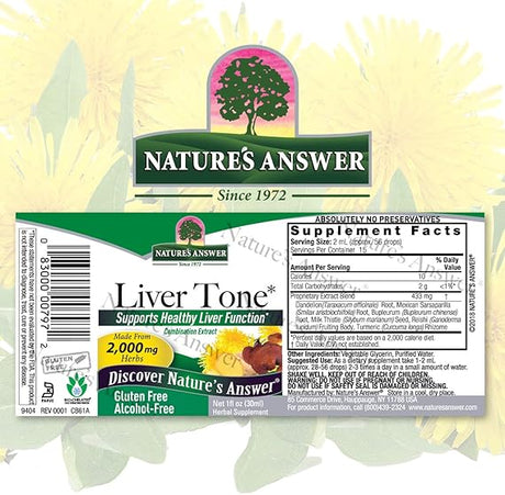 NATURE'S ANSWER ALCOHOL FREE LIVERTONE 1OZ