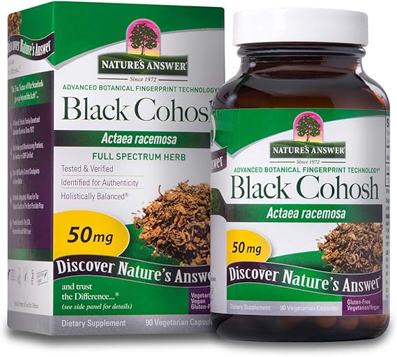 NATURE'S ANSWER BLACK COHOSH ROOT 90C