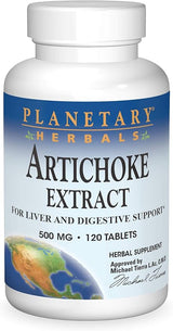 PLANETARY HERBALS ARTICHOKE EXTRACT 500MG 120T