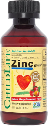 Liquid Zinc Plus Natural Mango Strawberry Flavor