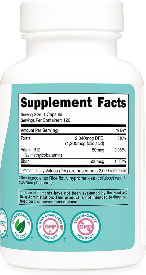 Folic Acid 1,200 mcg