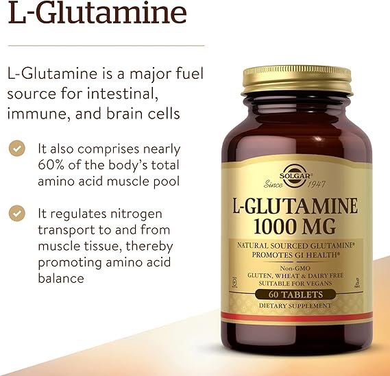 Solgar L-Glutamine 1000 mg Tablets 60tablet