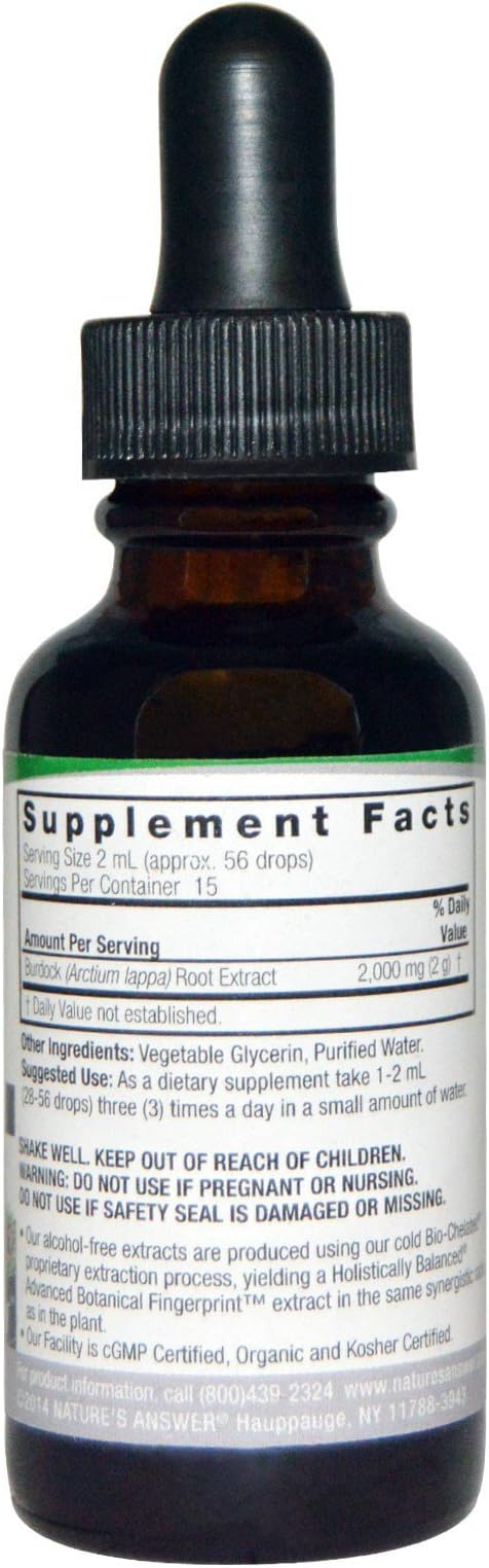 NATURE'S ANSWER BURDOCK ROOT 1OZ