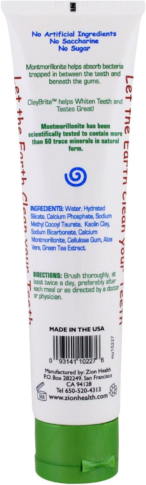 Zion Health Claybrite White 4 oz