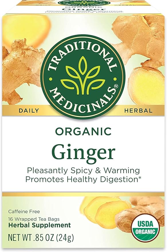 TRADITIONAL MEDICINALS TEAS Organic Ginger 16 BAG