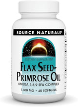 SOURCE NATURALS FLAXSEED-PRIMROSE 1300MG 45SG