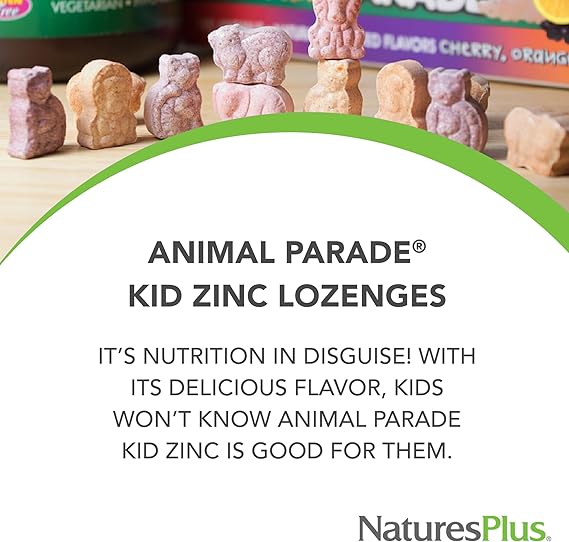 Animal Parade Kid Zinc Chewable Tangerine Flavor