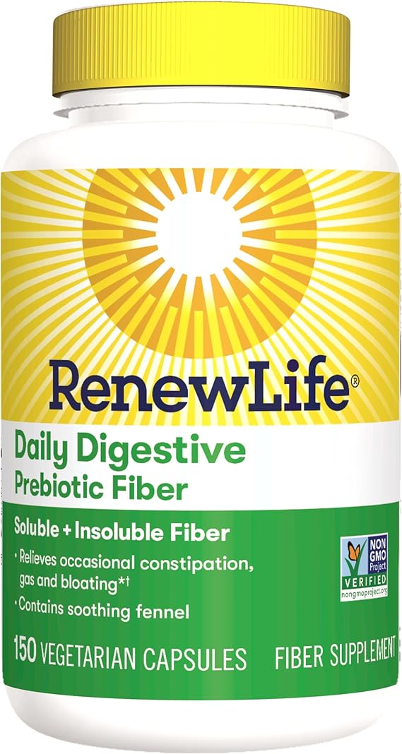 Daily Digestive Prebiotic Fiber 150 Vegetarian Capsules