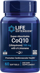 Super-Absorbable CoQ10 (Ubiquinone) 100 mg With d-Limonene