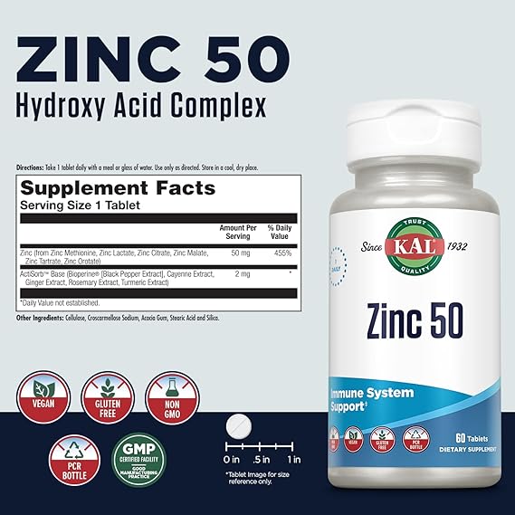 Kal Zinc 50 60CT  Tablet