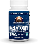 SOURCE NATURALS SLEEP SCIENCE MELATONIN 5MG TAB 240T