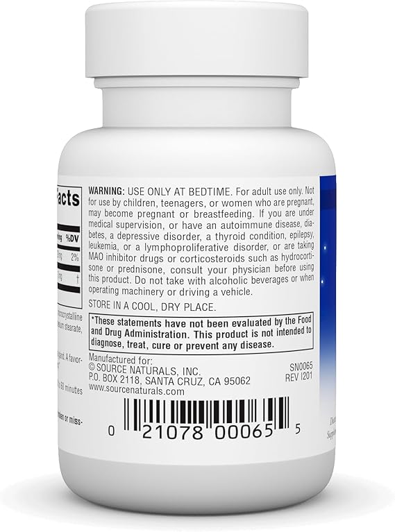 SOURCE NATURALS SLEEP SCIENCE MELATONIN 3MG TAB 60T