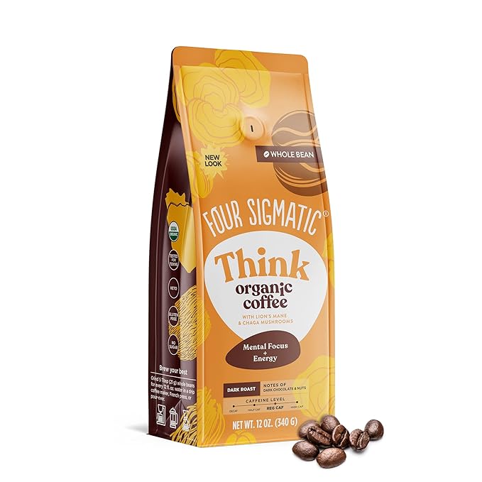 FOUR SIGMATIC THINK WHOLE BEAN COFFEE 12OZ