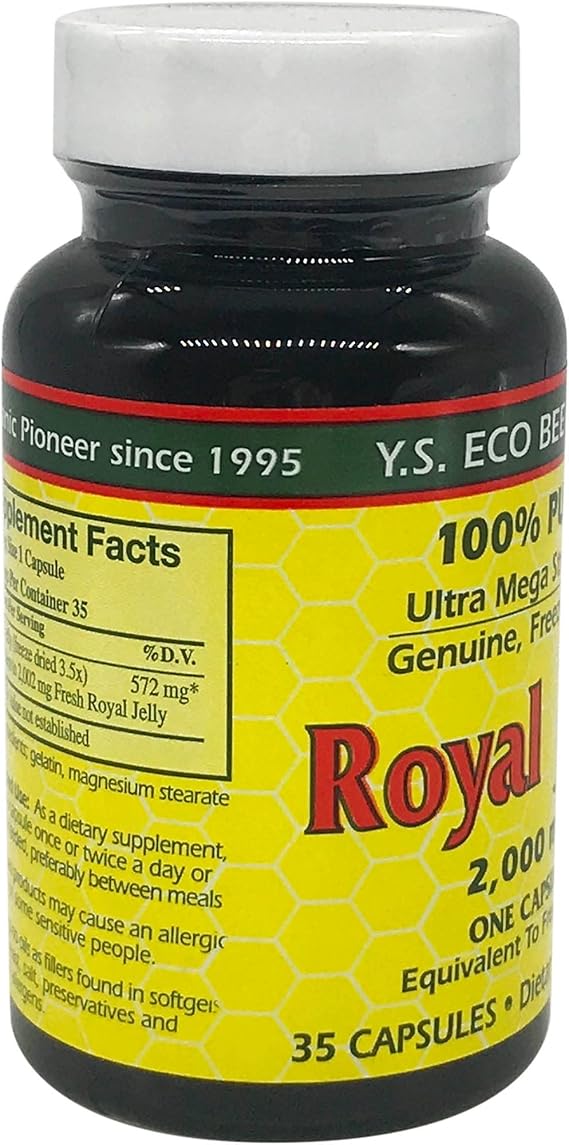 Y.S. Eco Bee Farms Royal Jelly 2,000mg capsules