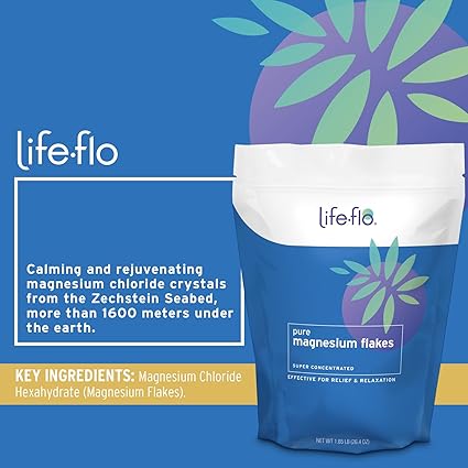 LifeFlo Pure Magnesium Flakes 1.65lb