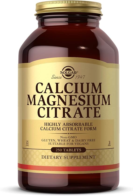 Solgar Calcium Magnesium Citrate Tablets 250tablet