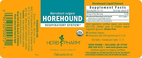 Herb Pharm HOREHOUND EXTRACT 1 oz