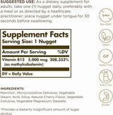 Solgar Methylcobalamin (Vitamin B12) 5000 mcg Nuggets 30tablet