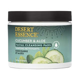 DESERT ESSENCE CUCUMBER & ALOE FACIAL CLEANSING PADS 50 PADS