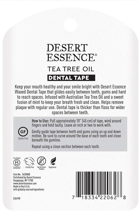 Desert Essence TEA TREE OIL DENTA TAPE CADDY 30 Pak