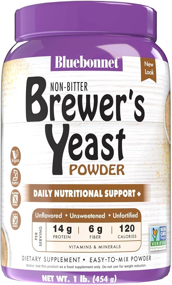 Bluebonnet Brewer's Yeast Powder Non-Bitter 1 LB