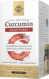 Solgar Full Spectrum Curcumin Brain Works Licaps™ 90V cap