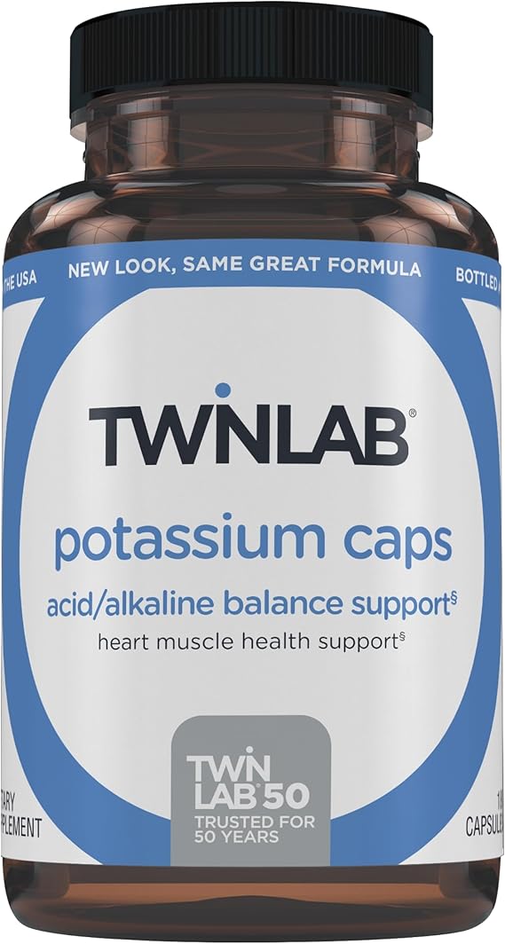 TWIN LAB POTASSIUM 99MG 180C