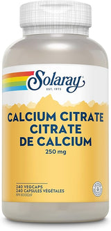 Solaray Calcium Citrate 240CT 250MG Veg Capsule