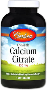 Chewable Calcium Citrate 250 mg Natural Vanilla Flavor