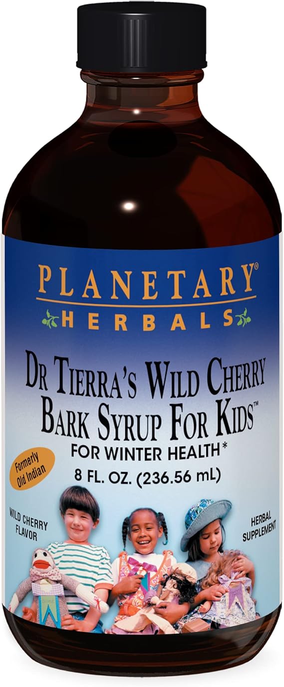 PLANETARY HERBALS DR. TIERRA'S WILD CHERRY BARK SYRUP F/KIDS 8OZ