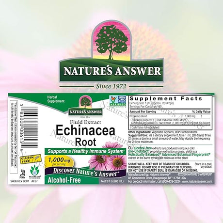 NATURE'S ANSWER ALC FREE ECHINACEA 1OZ