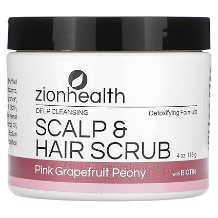 Zion Health Zion Health Deep Cleaning Hair Scrub - Pink Grapefruit 4 oz