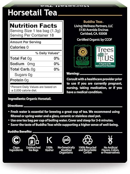 BUDDHA TEAS Organic Horsetail 18 BAG