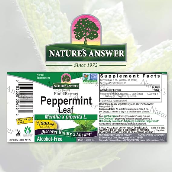 NATURE'S ANSWER ALC FREE PEPPERMINT 1OZ