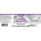 Bluebonnet Chelated Manganese 10 mg