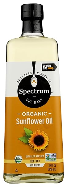 SPECTRUM NATURALS Sunflower, Refined, High Heat 32 OZ