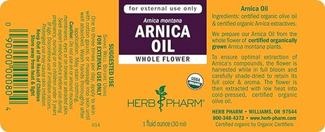 Herb Pharm ARNICA OIL 1 oz