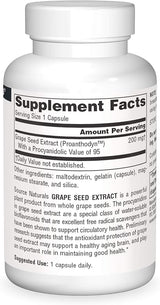 SOURCE NATURALS GRAPE SEED EXT 200MG CAP 60C