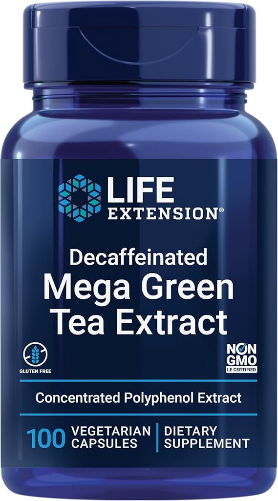 Life Extension Decaffeinated Mega Green Tea Extract