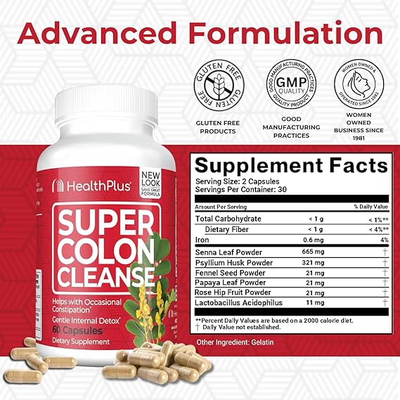 HEALTH PLUS SUPER COLON CLEANSE 60