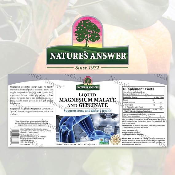 NATURE'S ANSWER LIQUID MAGNESIUM GLYCINATE 16OZ