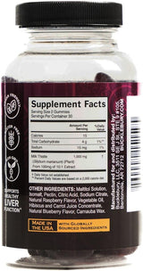 Milk Thistle Gummies Sugar-Free Blueberry Flavor