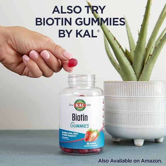 Kal Biotin Mixed Berry 100CT 5000MCG Lozenge