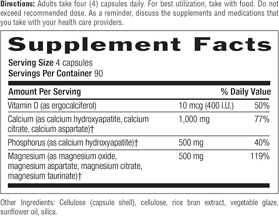 Country Life CALCIUM/MAGNESIUM + VITAMIN D 360 Vegicaps