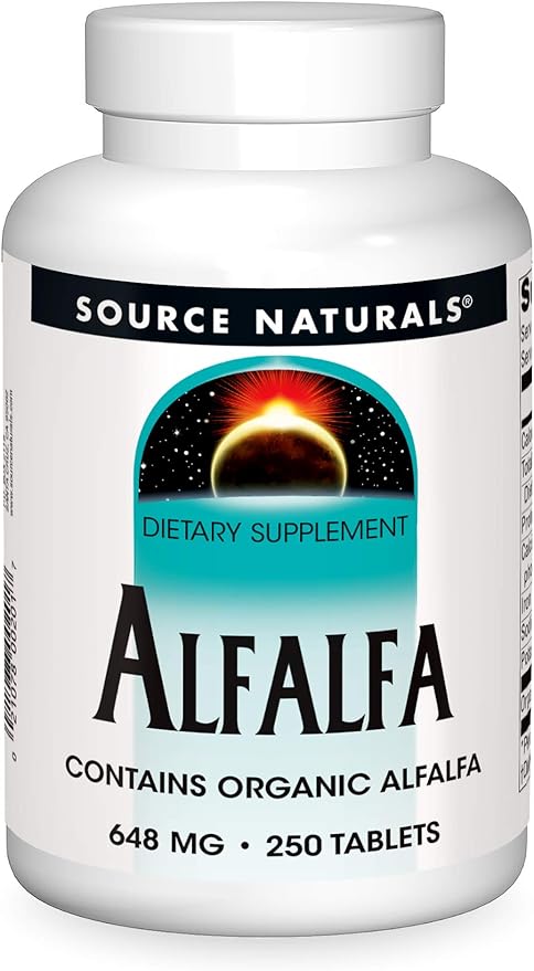 SOURCE NATURALS ALFALFA 10 GRAIN 648MG 250T