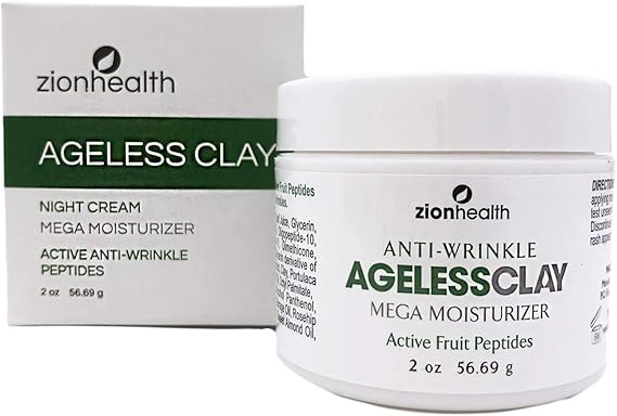 Zion Health Ageless Clay Anti Wrinkle Cream -SC 2 oz