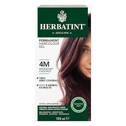 HERBATINT NATURAL HAIR COLOR 4M PERM HAIR COLOR MAHOGANY CHESTNUT 4OZ